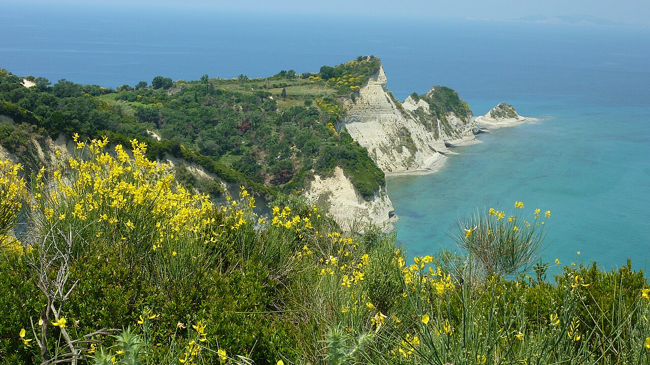 Biele útesy Cape Drastis